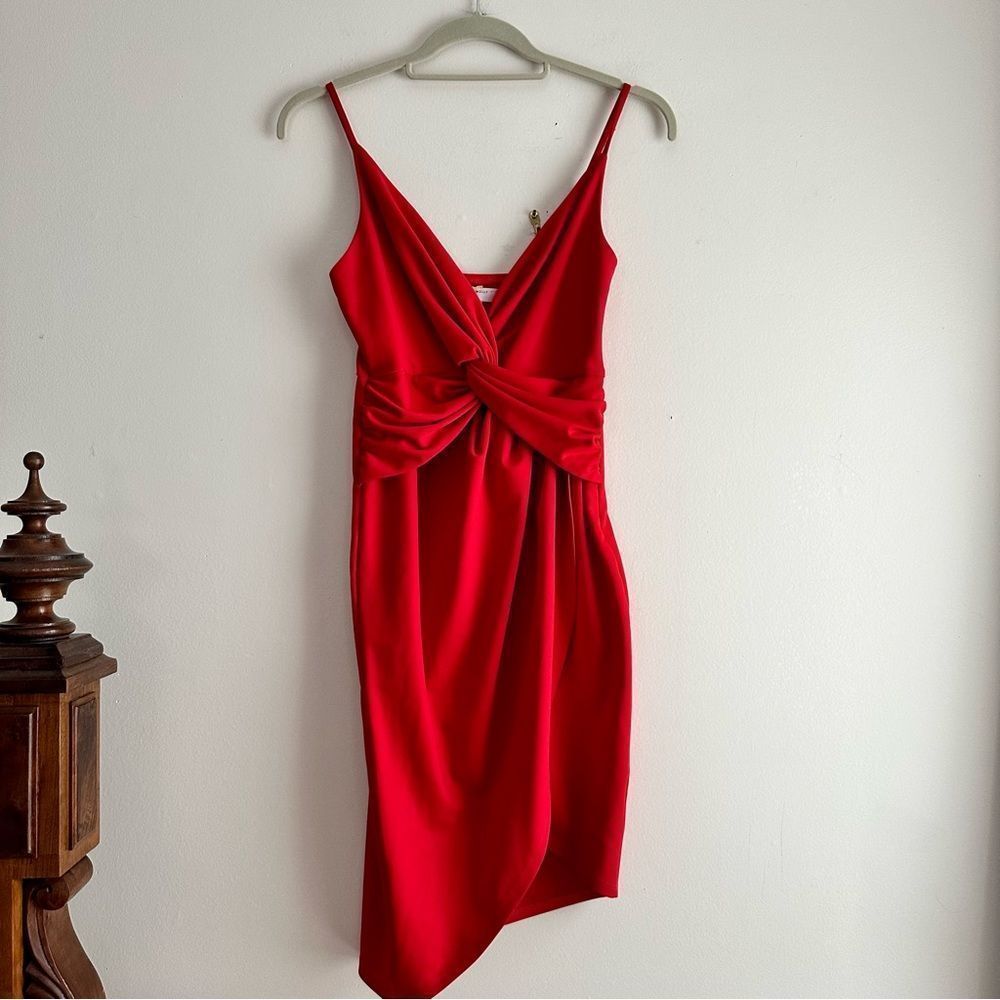 Hello‎ Molly • Faux Wrap Red Dress